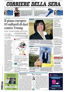 Cover of Corriere della Sera