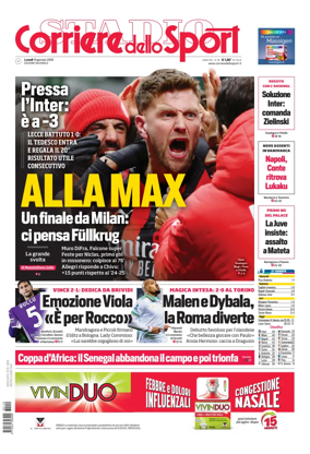 Cover of Corriere dello Sport (Lombardia)