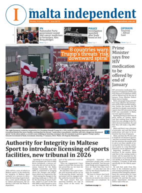 Cover of Malta Independent
