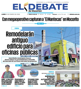 Cover of El Debate de Mazatlan