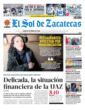 Cover of El Sol de Zacatecas