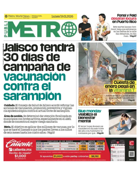 Cover of Publimetro Guadalajara
