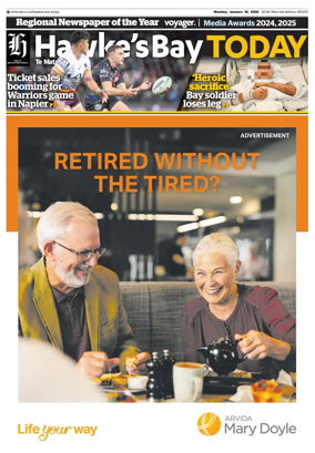 Cover of Hawke's Bay Today