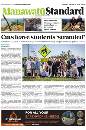 Cover of Manawatu Standard