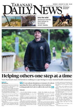 Cover of Taranaki Daily News