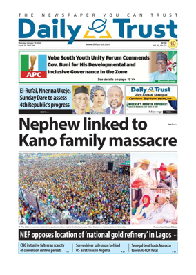 Cover of Daily Trust