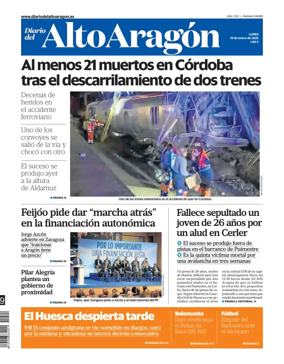 Cover of Diario del Alto Aragon
