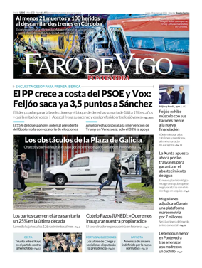 Cover of Faro de Vigo (Pontevedra)