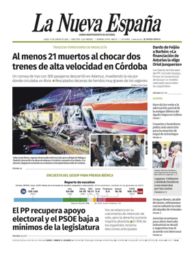 Cover of La Nueva Espana (Occidente)