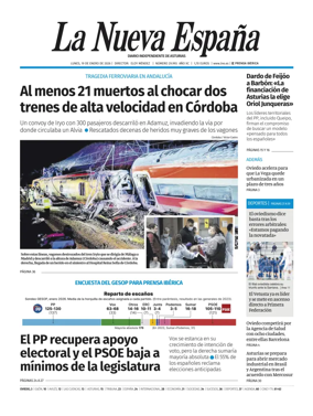 Cover of La Nueva Espana (Oviedo)