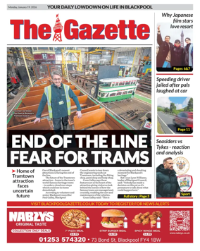 Cover of Blackpool Gazette