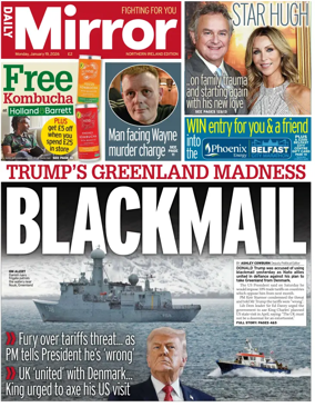 Cover of Daily Mirror (Northern Ireland)