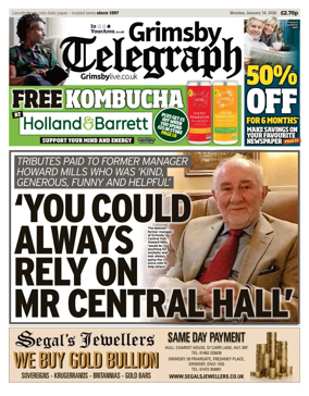Cover of Grimsby Telegraph