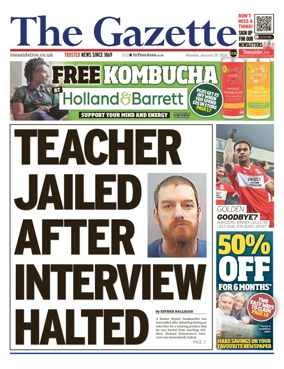 Cover of Teesside Evening Gazette