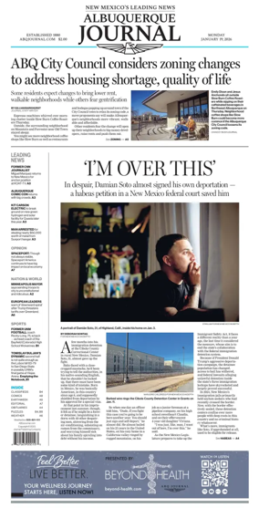 Cover of Albuquerque Journal