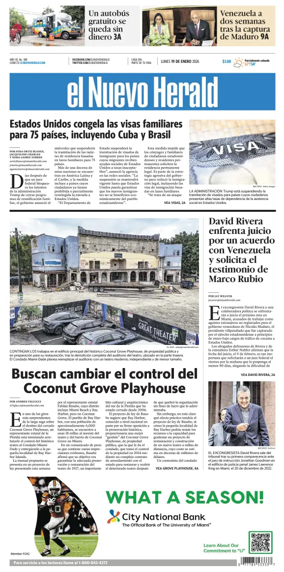 Cover of El Nuevo Herald