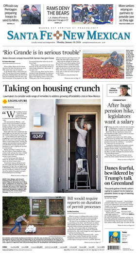 Cover of Santa Fe New Mexican