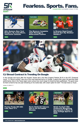 Cover of Stadium Rant