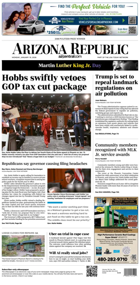 Cover of The Arizona Republic
