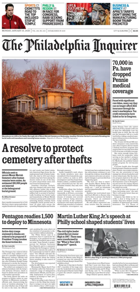 Cover of The Philadelphia Inquirer