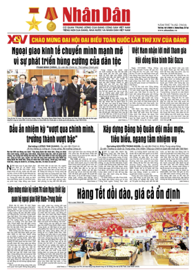 Cover of Nhan Dan newspaper