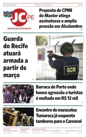 Cover of Jornal do Commercio