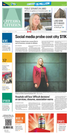 Cover of Ottawa Citizen