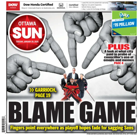 Cover of Ottawa Sun