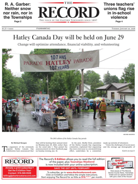 Cover of Sherbrooke Record