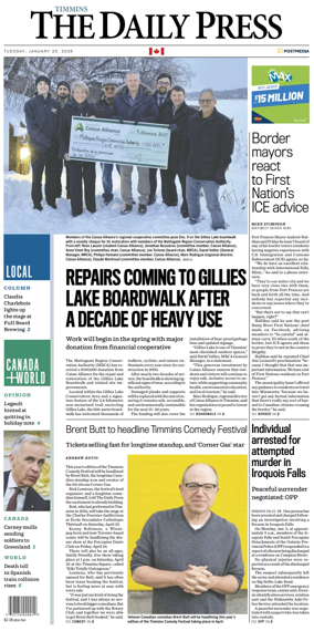 Cover of The Daily Press (Timmins)