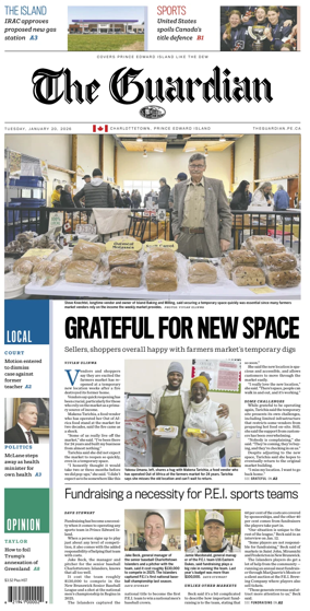 Cover of The Guardian (Charlottetown)