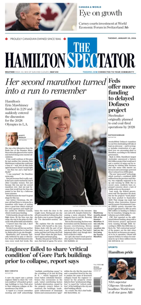 Cover of The Hamilton Spectator