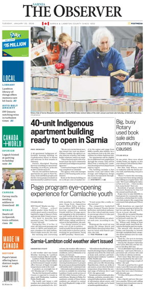 Cover of The Observer (Sarnia)