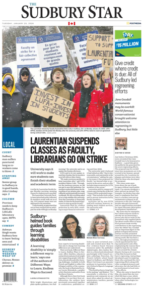 Cover of The Sudbury Star