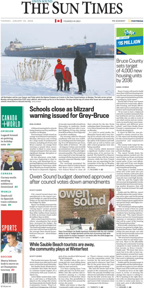 Cover of The Sun Times (Owen Sound)