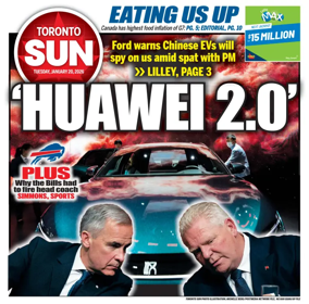 Cover of Toronto Sun