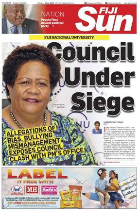 Cover of Fiji Sun