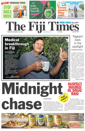 Cover of The Fiji Times
