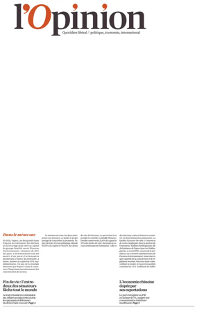 Cover of L'Opinion