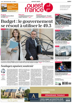 Cover of Ouest France (Auray)