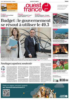 Cover of Ouest France (Dinan)
