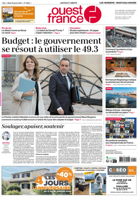 Cover of Ouest France (Les Herbiers / Montaigu)