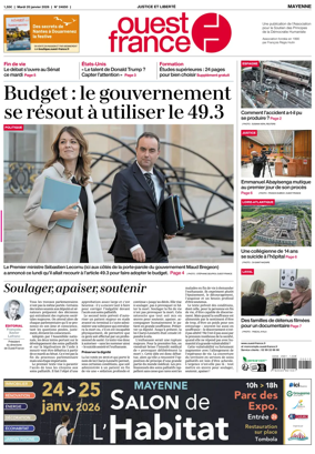 Cover of Ouest France (Mayenne)