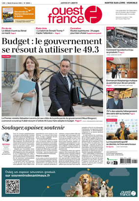 Cover of Ouest France (Nantes / Sud-Loire / Vignoble)