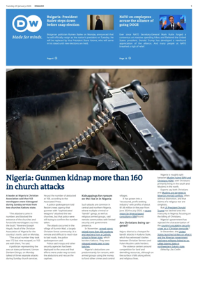 Cover of Deutsche Welle (English edition)