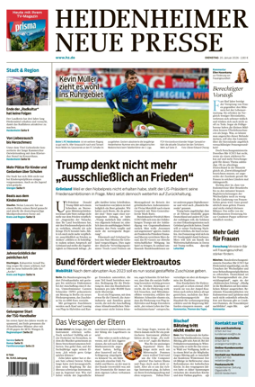 Cover of Heidenheimer Neue Presse