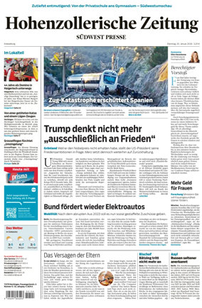 Cover of Hohenzollerische Zeitung