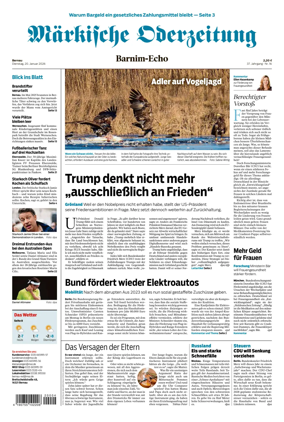 Cover of Markische Oderzeitung Bernau