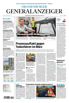 Cover of Oranienburger Generalanzeiger