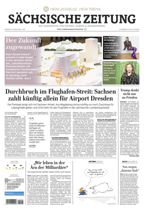 Cover of Sachsische Zeitung (Bautzen Kamenz & Bischofswerda)